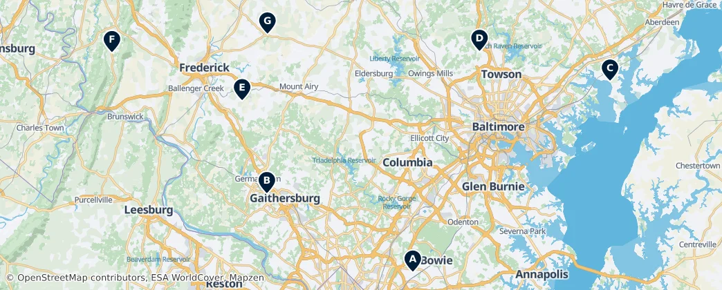 Map of Historic Places of Worship