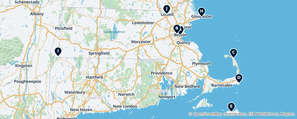 Mapa De Museums & Galleries