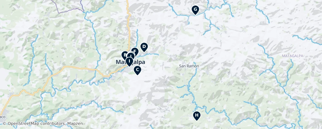 Municipio Matagalpa Essentials — Mapa