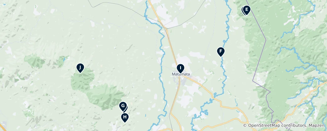 Mapa Matamata Ward Essentials