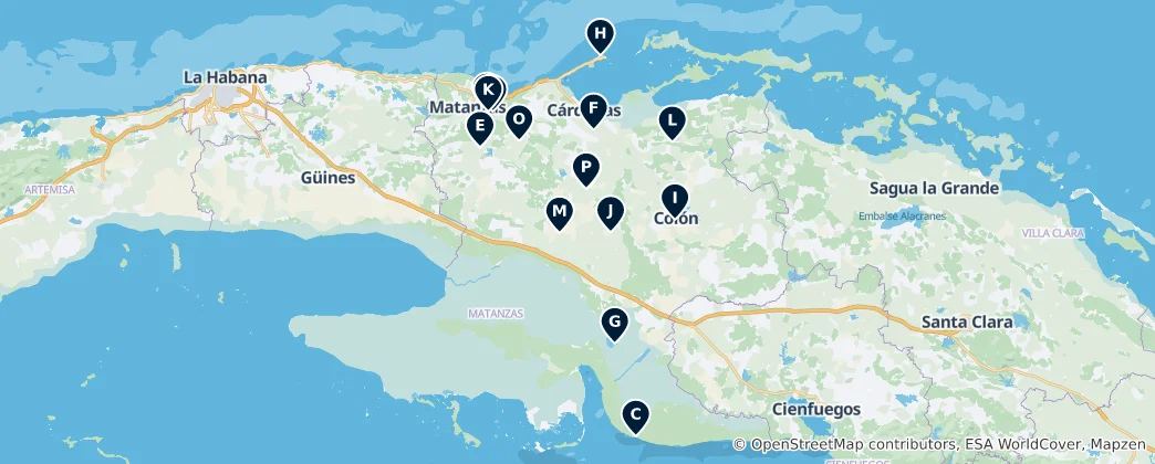 Mapa Cultural & Historic Sites