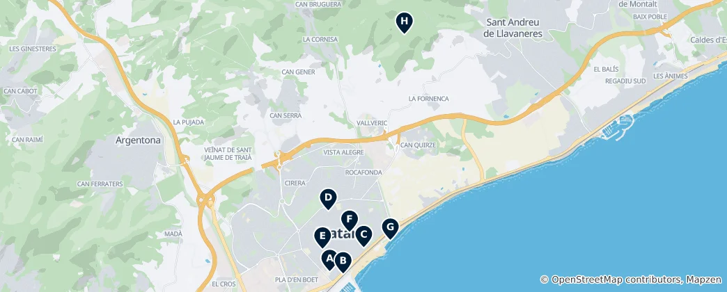 Térkép: Mataró's Absolute Essentials