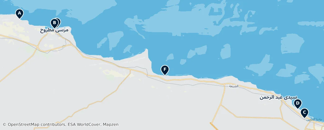 Beaches & Water Parks — Map