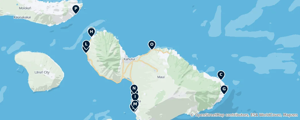 Térkép: Best Beaches