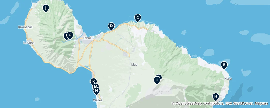 Maui Parks and Viewpoints 地图
