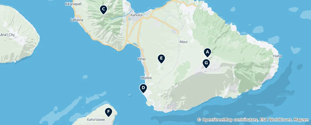 Map of Maui's Volcanic Wonders