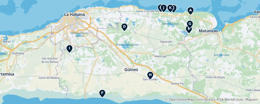 Mappa di Mayabeque Essentials