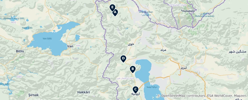 Mappa di Historic Churches & Monasteries
