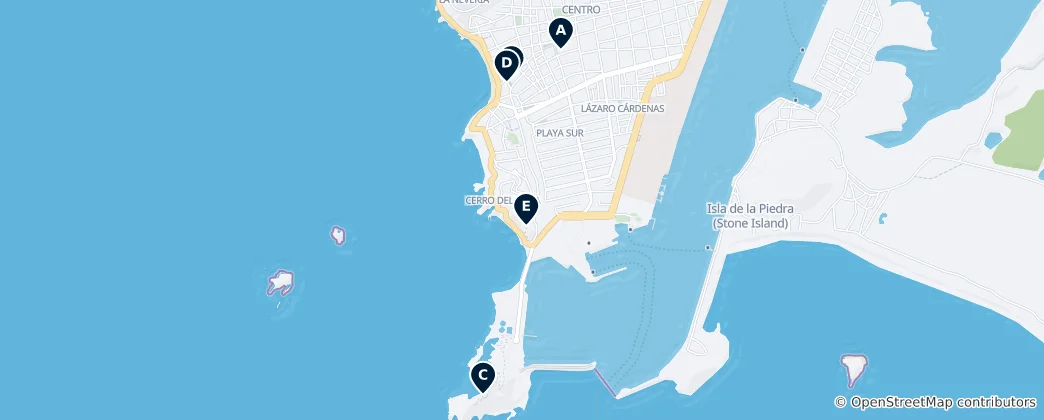 Mapa Mazatlán Hidden Gems
