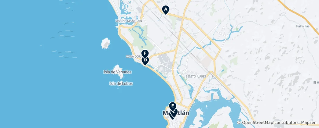 Mapa Parks & Plazas