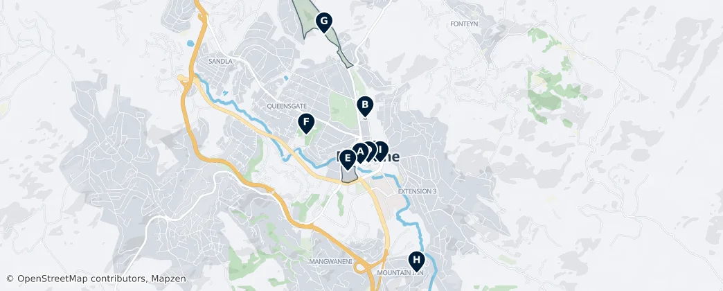 Mbabane Essentials — Mapa