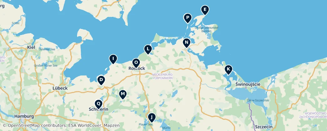 Mappa di Heritage and Historical Sites