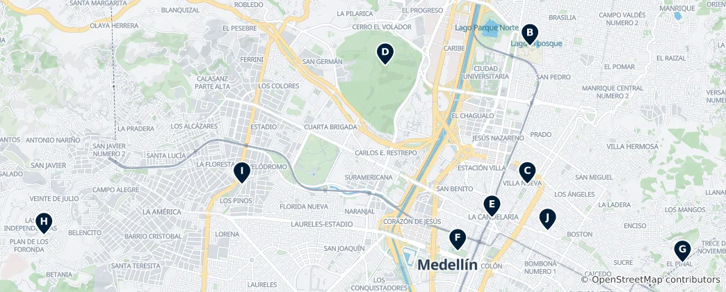 Mapa Medellín's Essential Treasures
