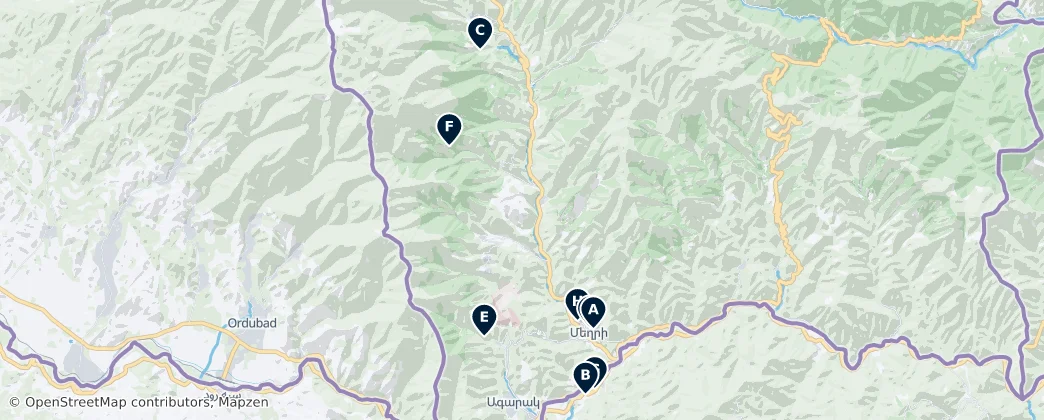 Best of Meghri – Mapa