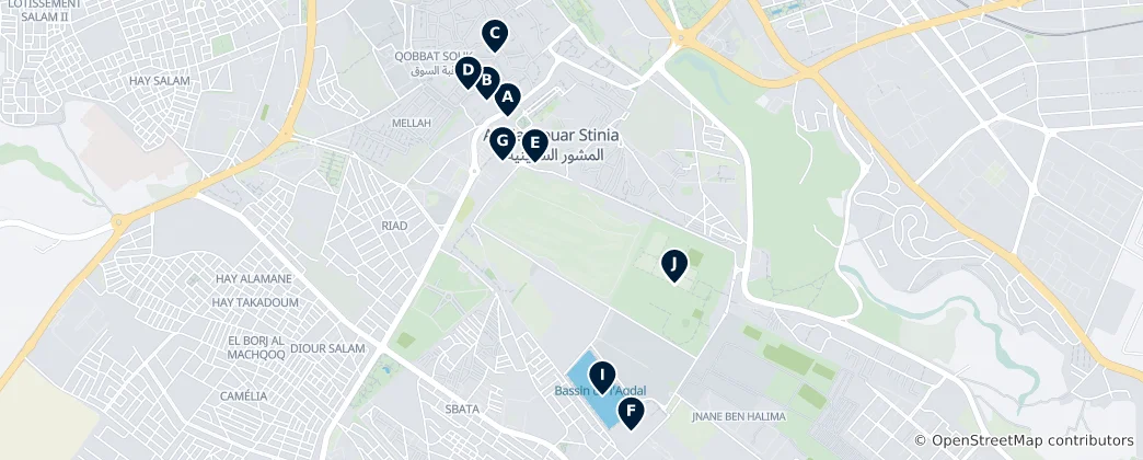 Map of Meknes Essentials