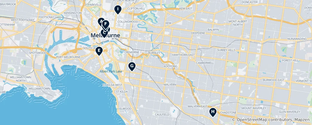 Mapa de Best Shopping & Markets