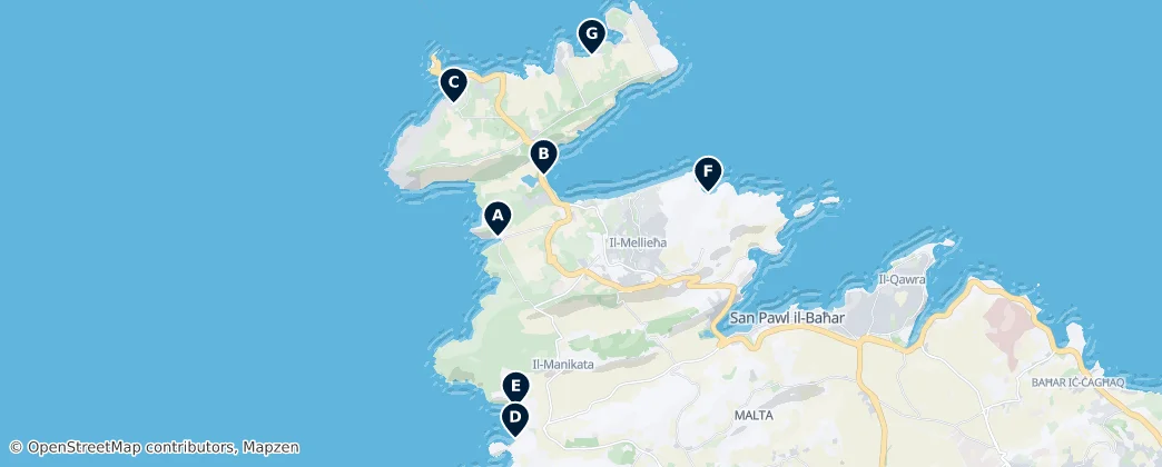 Best Beaches & Swimming — Mappa