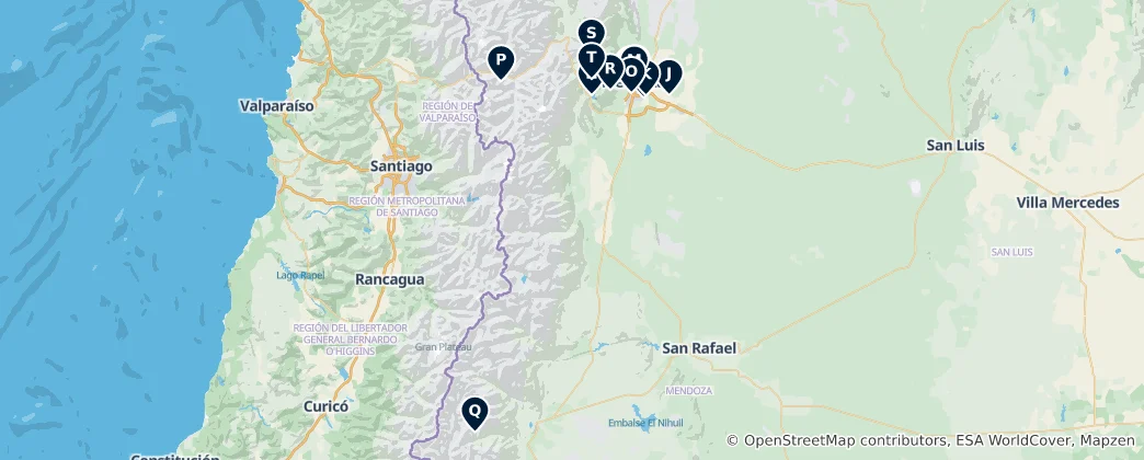 Map of Mendoza's Hidden Gems