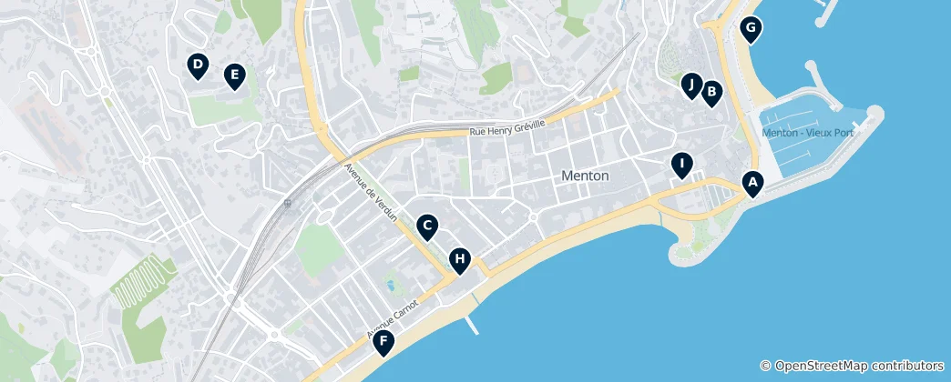 Map of Menton's Must-See Gems