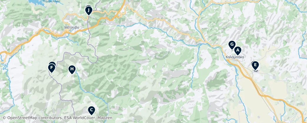 Greek Natural Wonders — Mapa