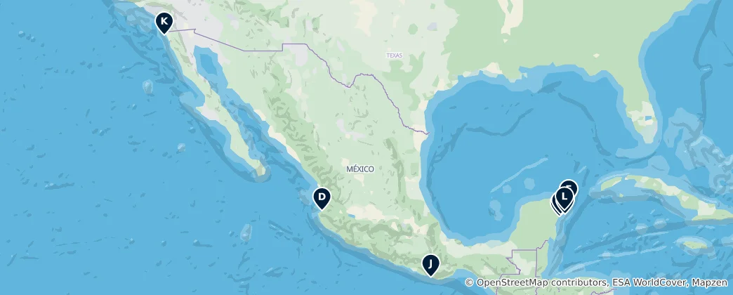 Map of Mexico's Best Beaches & Resorts