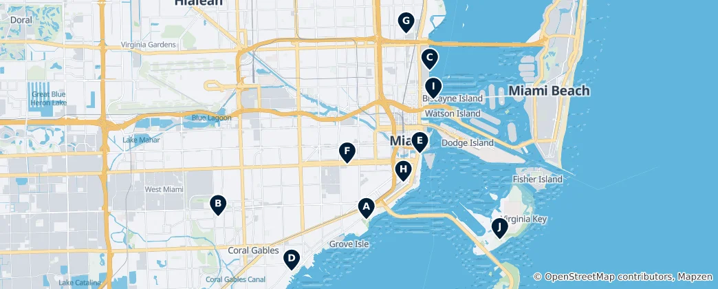 Mappa di Miami's Hidden Cultural Gems