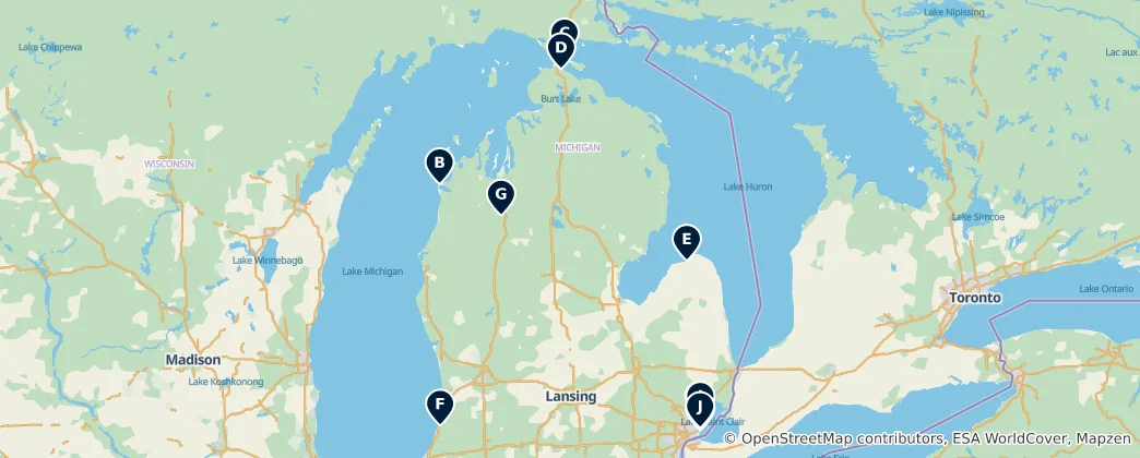 Mapa Parks & Recreation