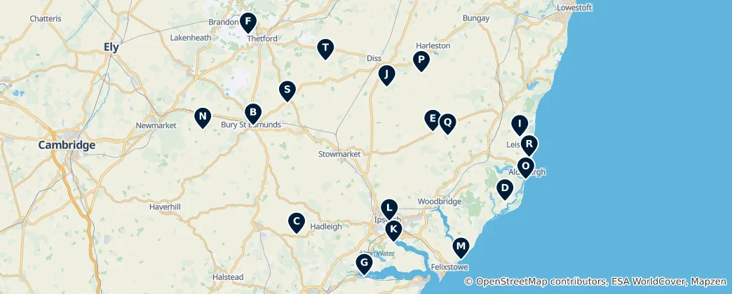 Map of Historic Sites & Ruins