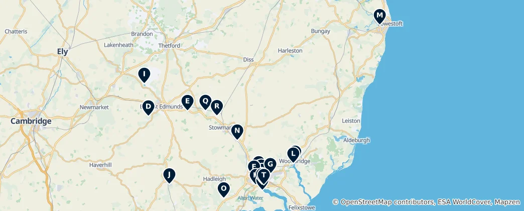 Map of Parks and Green Spaces