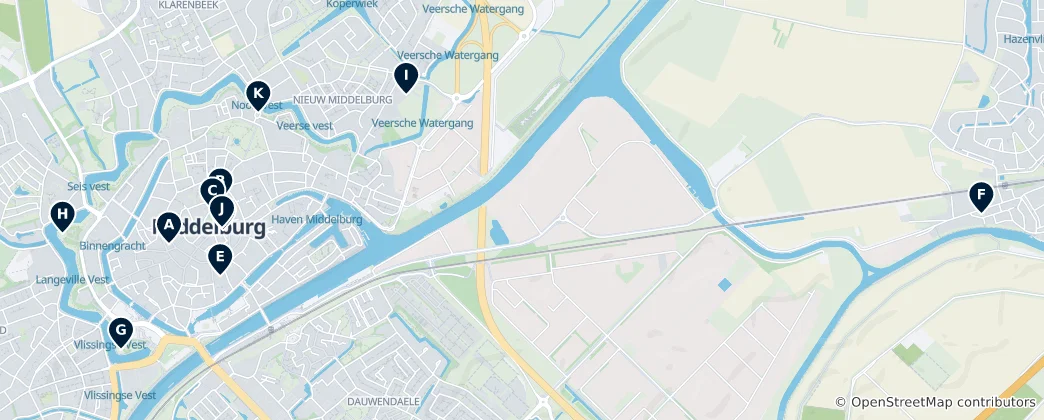 Map of Historic Middelburg