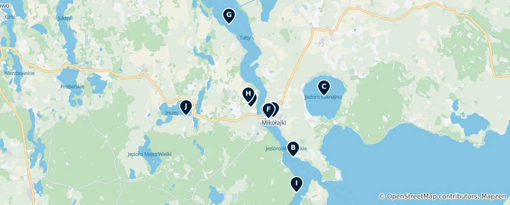 Mapa Mikołajki Region Essentials