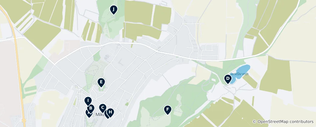 Map of Mikulov Unmissables