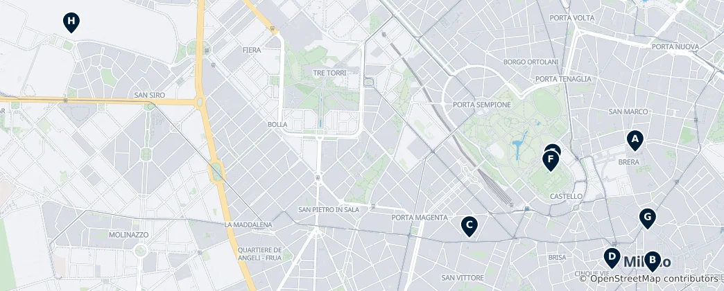 Map of Milan's Art & Leonardo