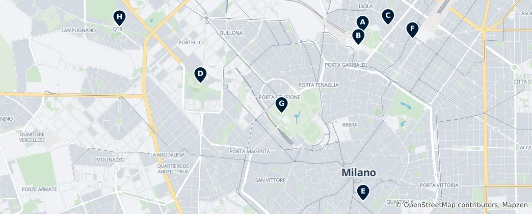 Map of Modern Architecture & Skyscrapers
