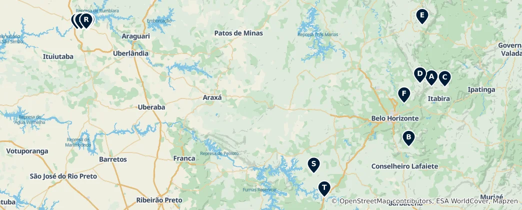 Mappa di Minas Gerais: The Absolute Essentials