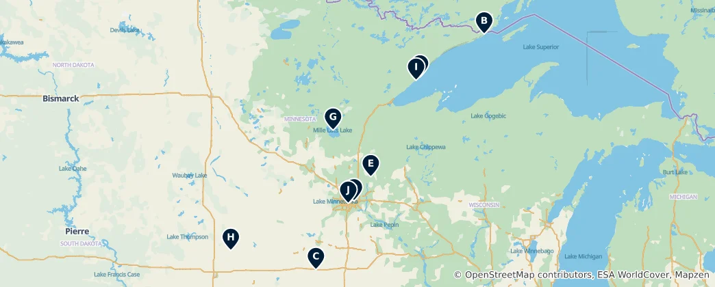 Карта Minnesota Essentials