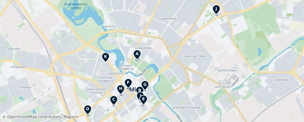 Theaters & Cinemas — Map