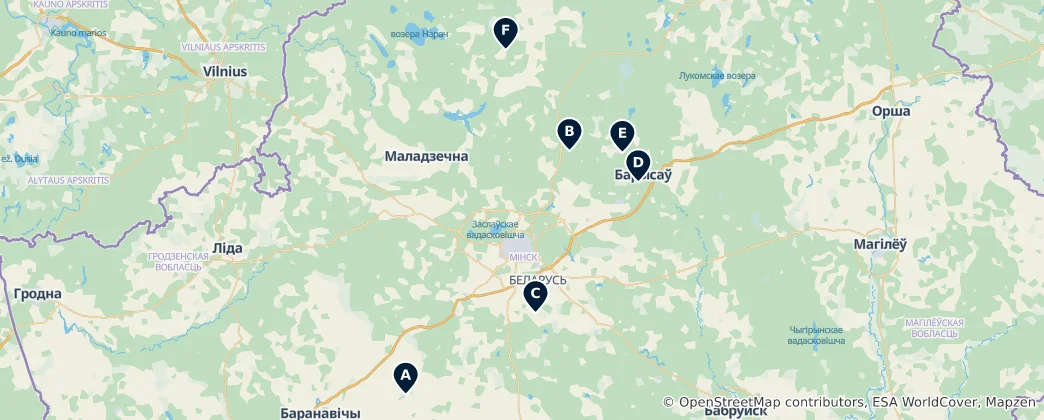 Mapa Minsk Region Essentials
