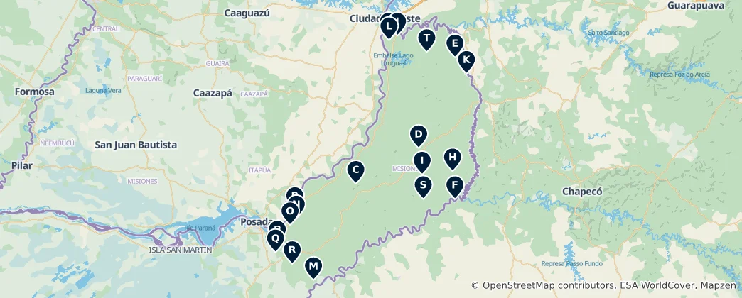 Mapa de Natural Parks & Protected Areas