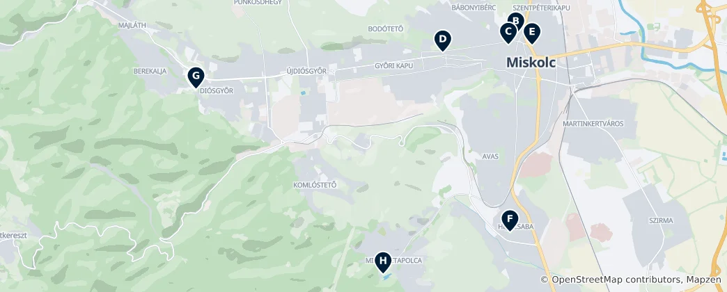 Mapa Historic Sites & Churches