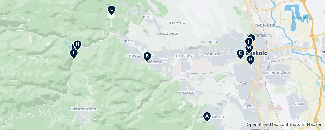 Mapa De Miskolc Essentials