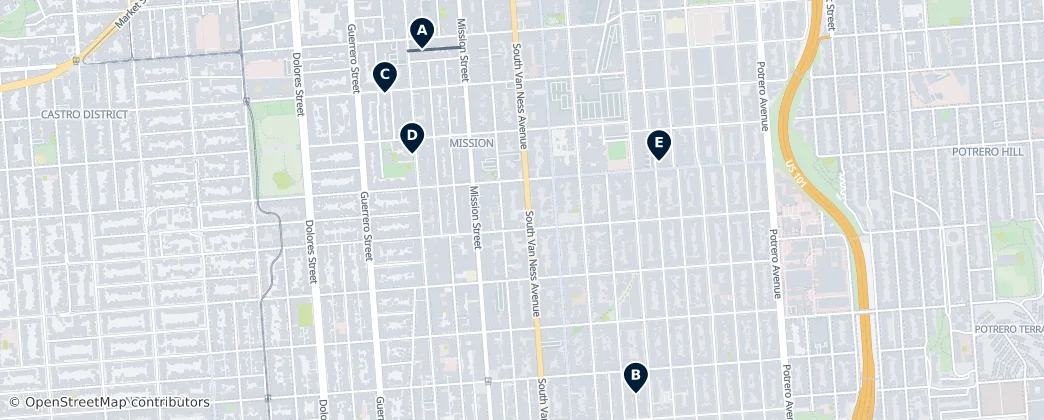 Street Art & Murals — Map