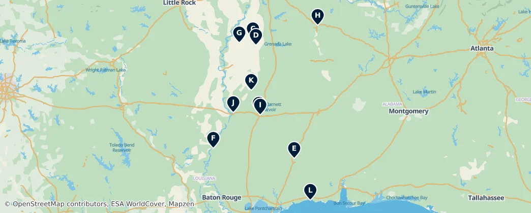 History & Civil Rights — Map