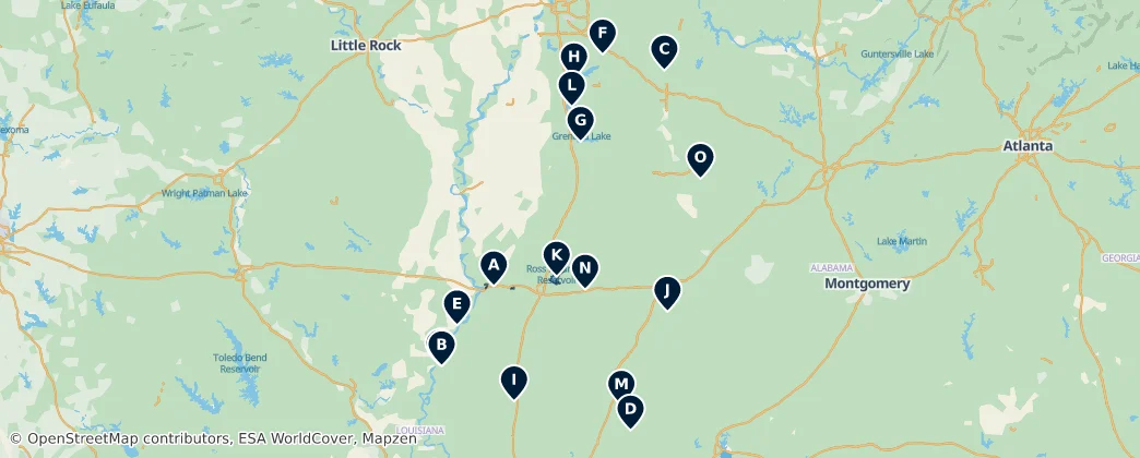 Parks & Natural Wonders — Map