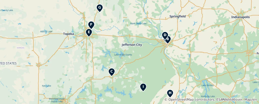 Mappa di Historic Religious Sites