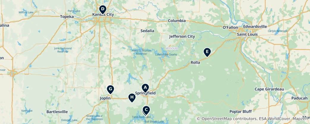 Mapa Iconic Theatres & Cinemas