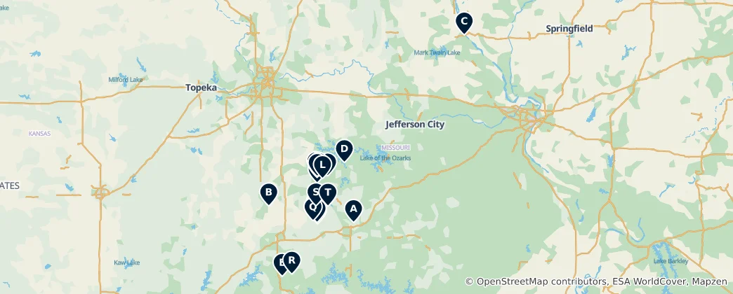 Mappa di Scenic Natural Features