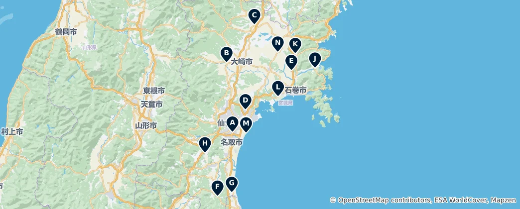 Mappa di Castles and Historical Sites