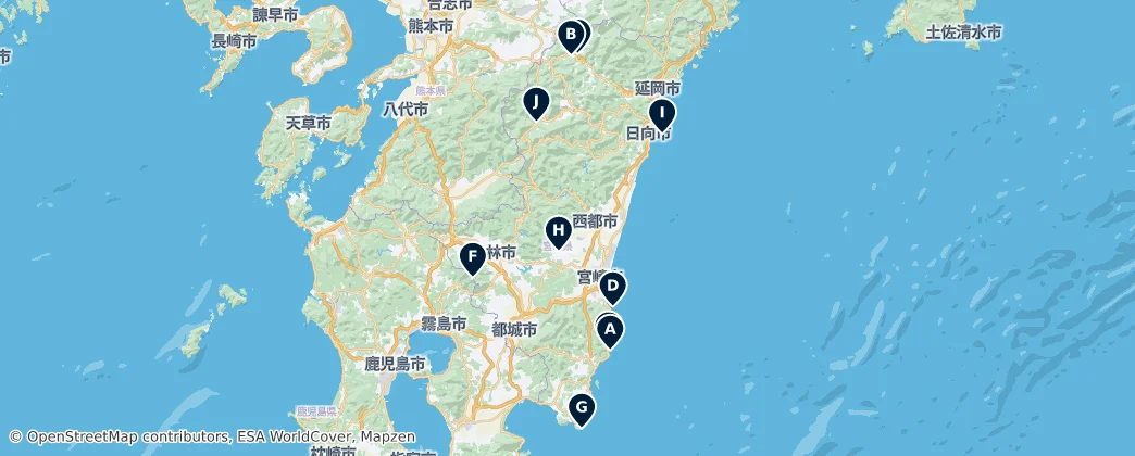 Miyazaki Prefecture Essentials — Map