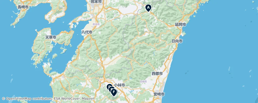 Nature & Volcanoes — Map